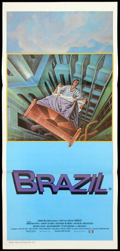 BRAZIL Original Daybill Movie poster Wesley Snipes Jonathan Pryce Robert De Niro