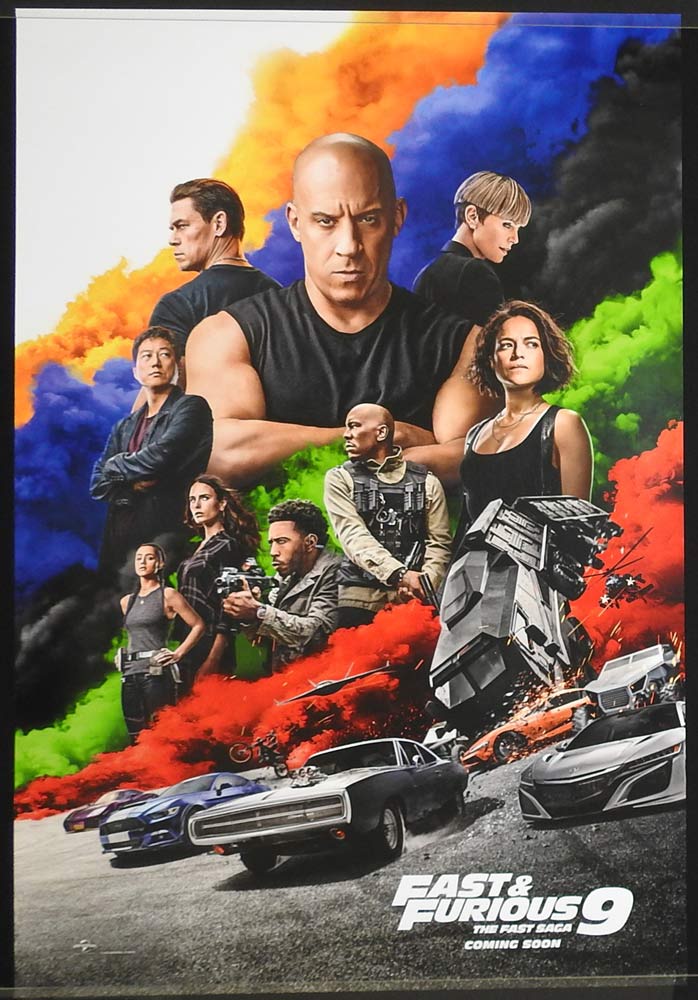 FAST AND FURIOUS 9 THE FAST SAGA F9 Original US One sheet Movie poster Vin Diesel