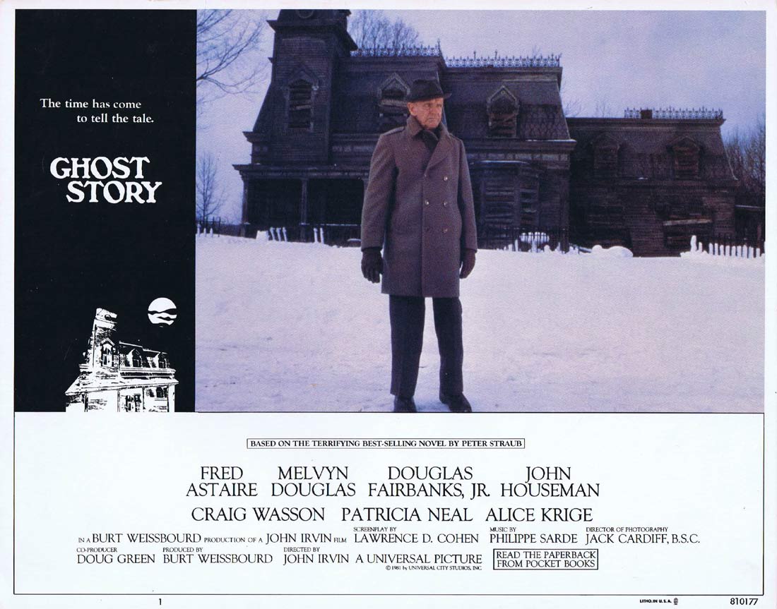 GHOST STORY Original Lobby Card 1 Fred Astaire Melvyn Douglas 1981 Horror