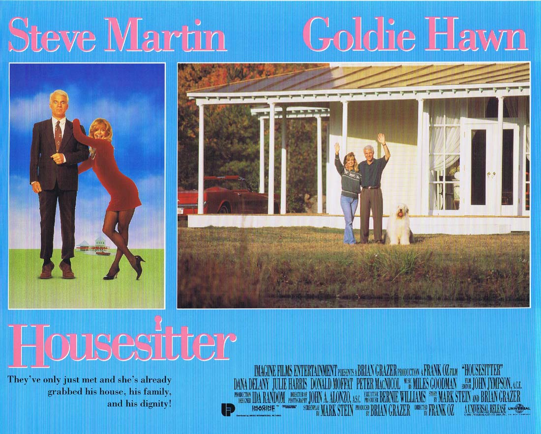 HOUSESITTER Original Lobby Card 2 Steve Martin Goldie Hawn Dana Delany