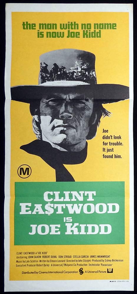 JOE KIDD Original Daybill Movie poster Clint Eastwood Robert Duvall