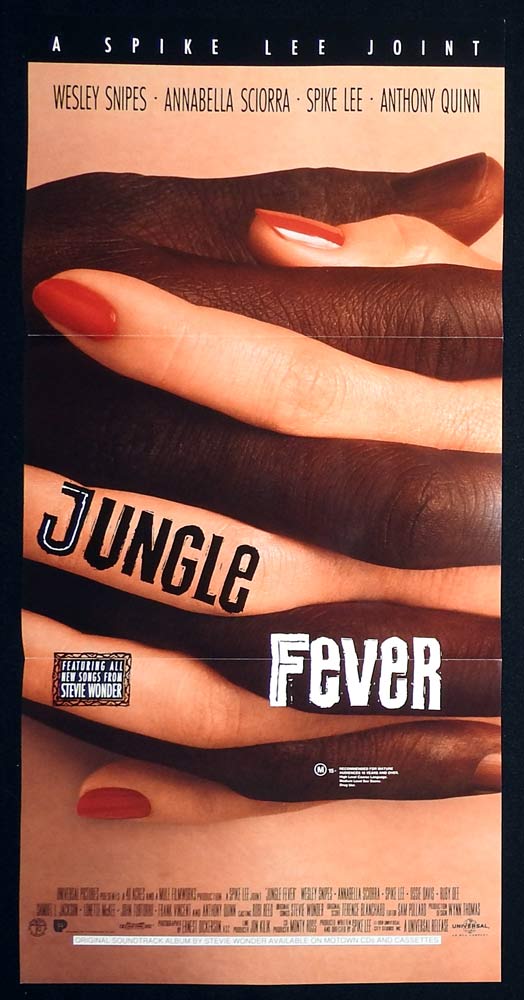 JUNGLE FEVER Original Daybill Movie poster Wesley Snipes Annabella Sciorra Samuel L. Jackson