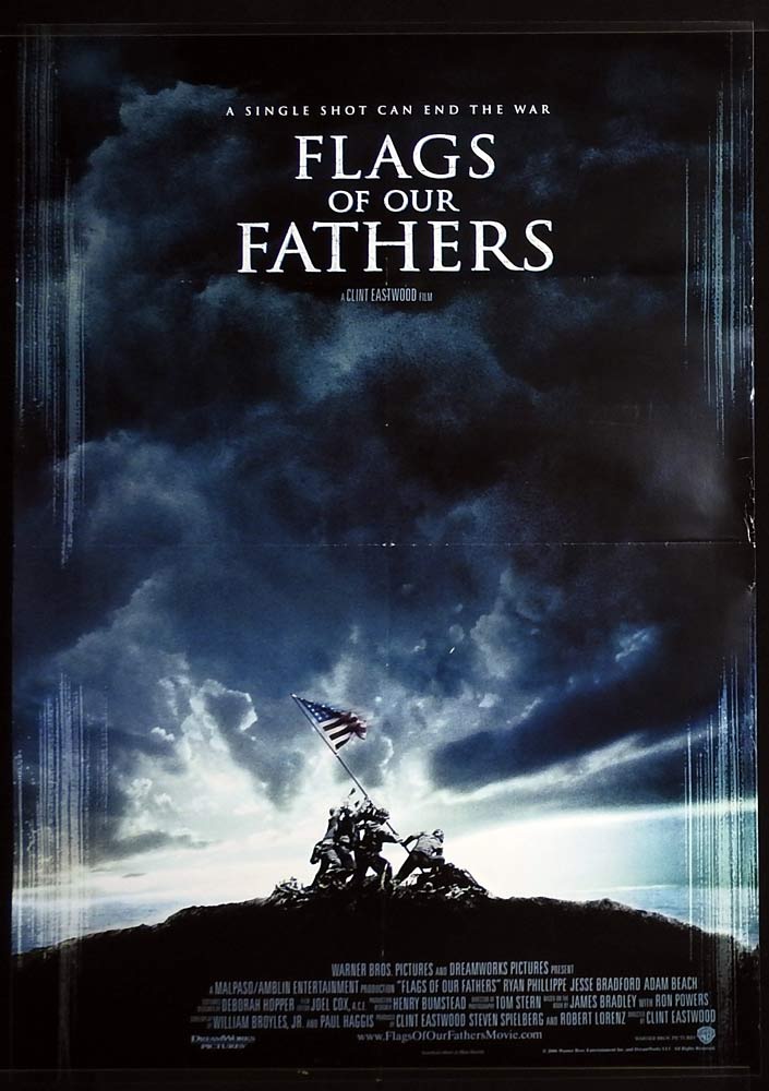 FLAGS OF OUR FATHERS aka Letters from Iwo Jima Original One Sheet Movie Poster Clint Eastwood