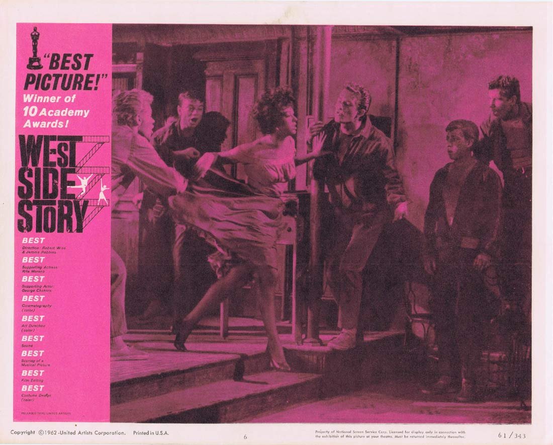 WEST SIDE STORY Original 1962 Lobby Card 6 Natalie Wood Richard Beymer