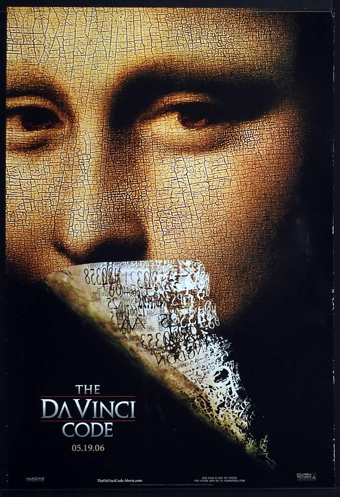 THE DA VINCI CODE Original ADV US One Sheet Movie poster Tom Hanks Ian McKellen