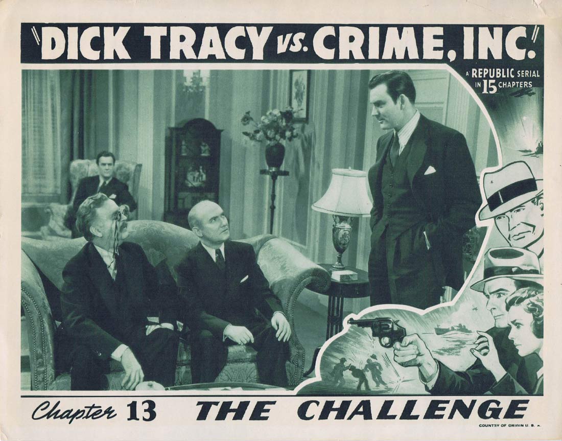 DICK TRACY VS CRIME INC Original Lobby Card 5 Chapter 13 Ralph Byrd