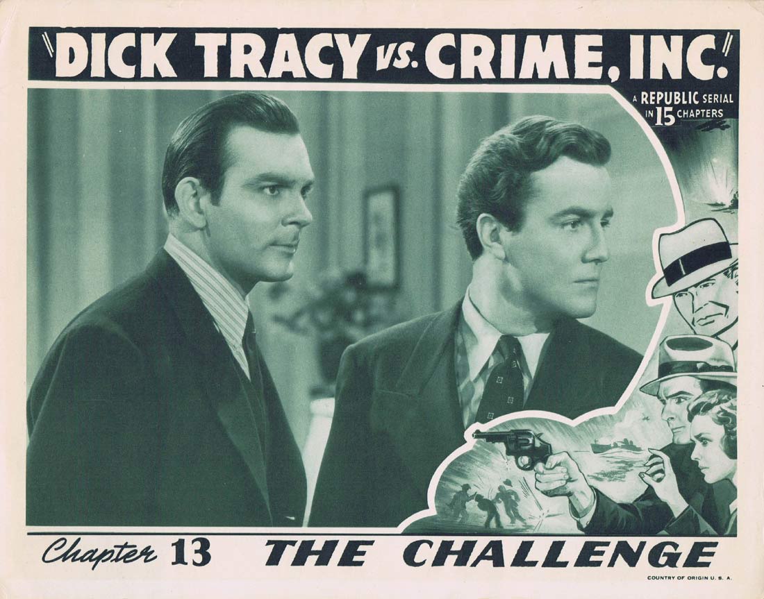 DICK TRACY VS CRIME INC Original Lobby Card 7 Chapter 13 Ralph Byrd