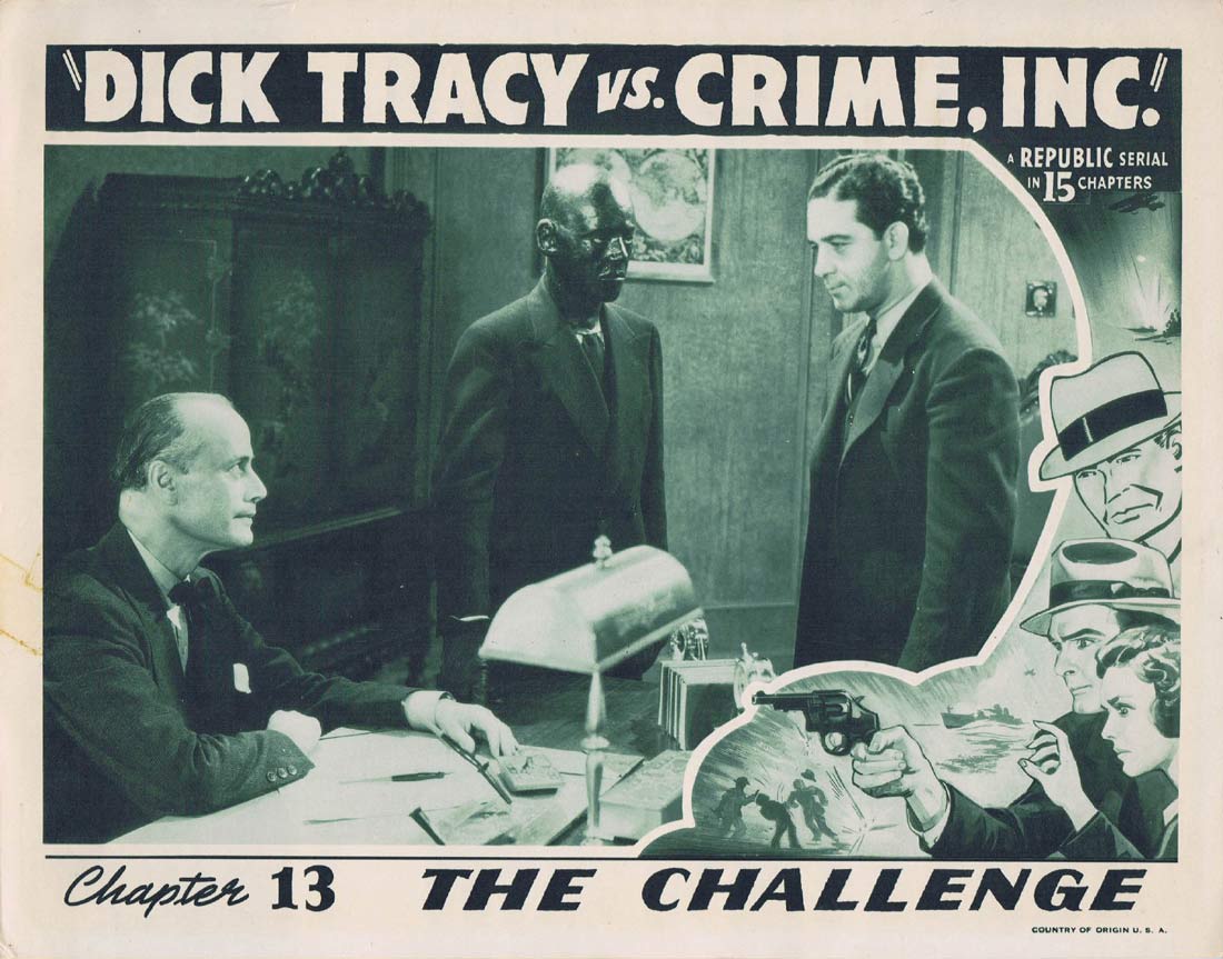 DICK TRACY VS CRIME INC Original Lobby Card 8 Chapter 13 Ralph Byrd