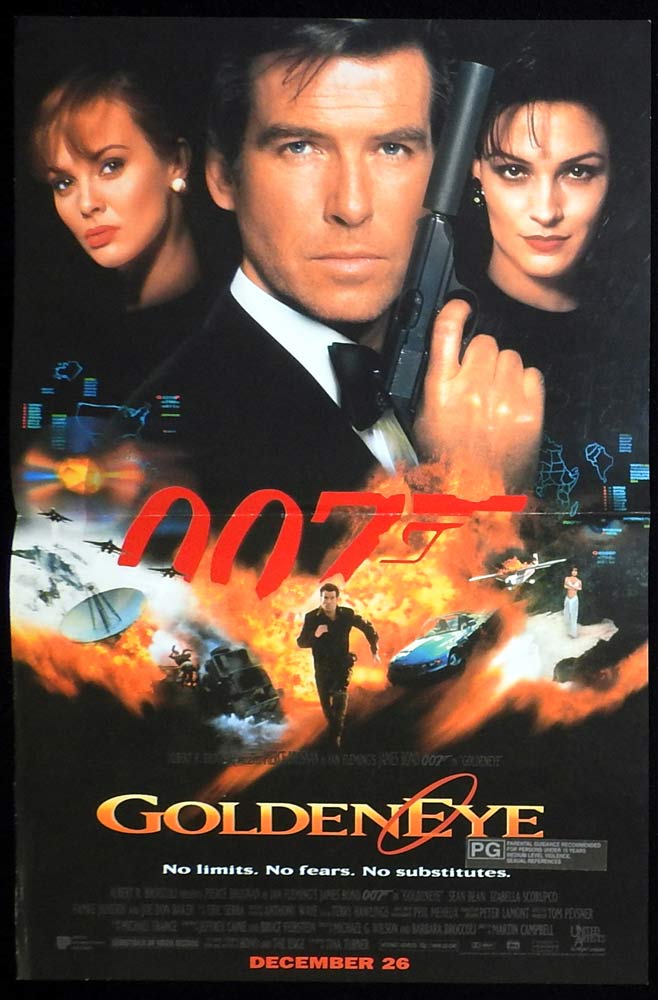 GOLDENEYE Original DS Daybill Movie Poster James Bond Pierce Brosnan
