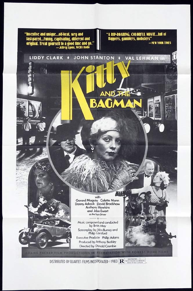 KITTY AND THE BAGMAN Original US One Sheet Movie poster Liddy Clark John Stanton Australian Film