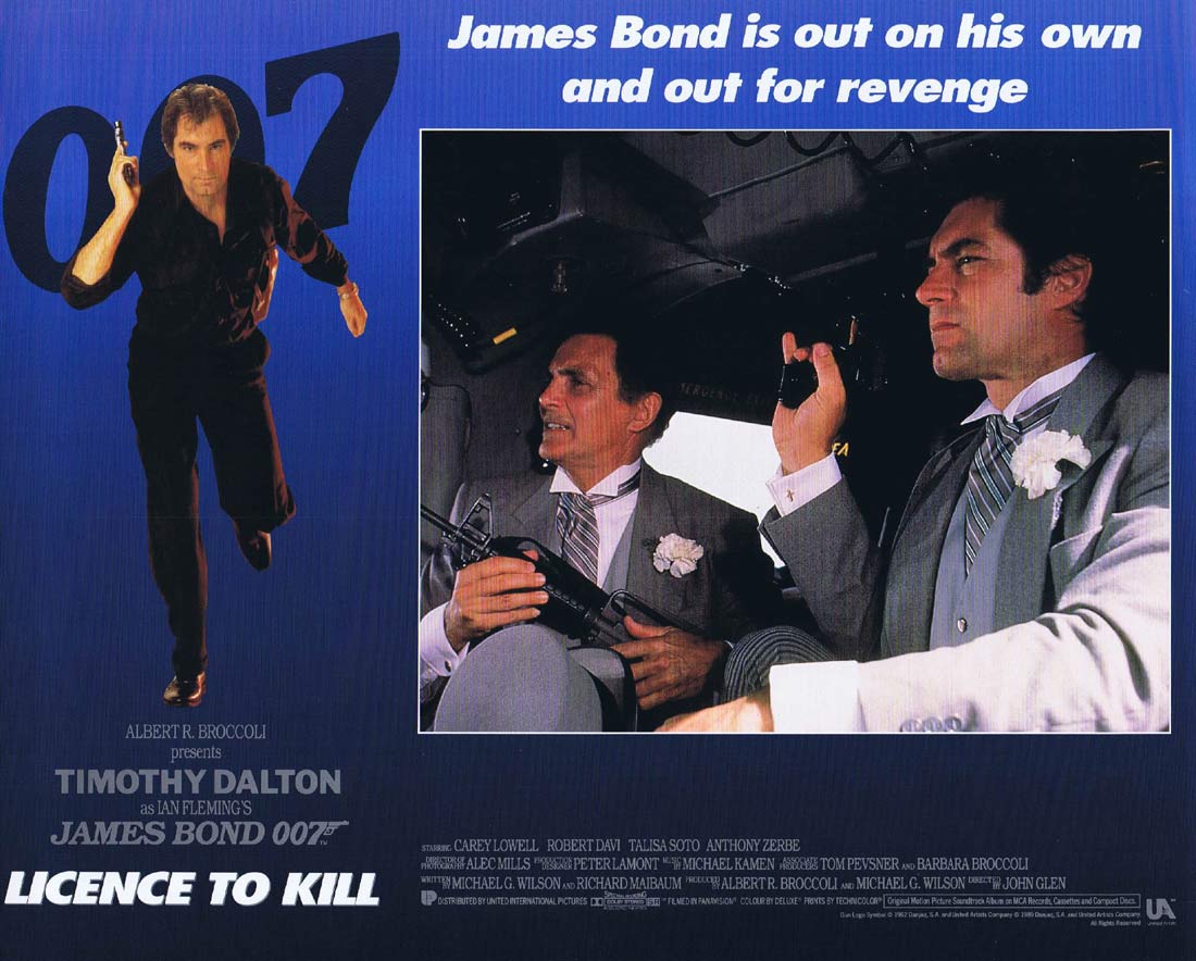 LICENCE TO KILL Original Lobby Card 3 Timothy Dalton James Bond