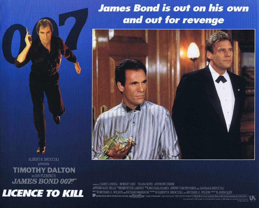 LICENCE TO KILL Original Lobby Card 5 Timothy Dalton James Bond