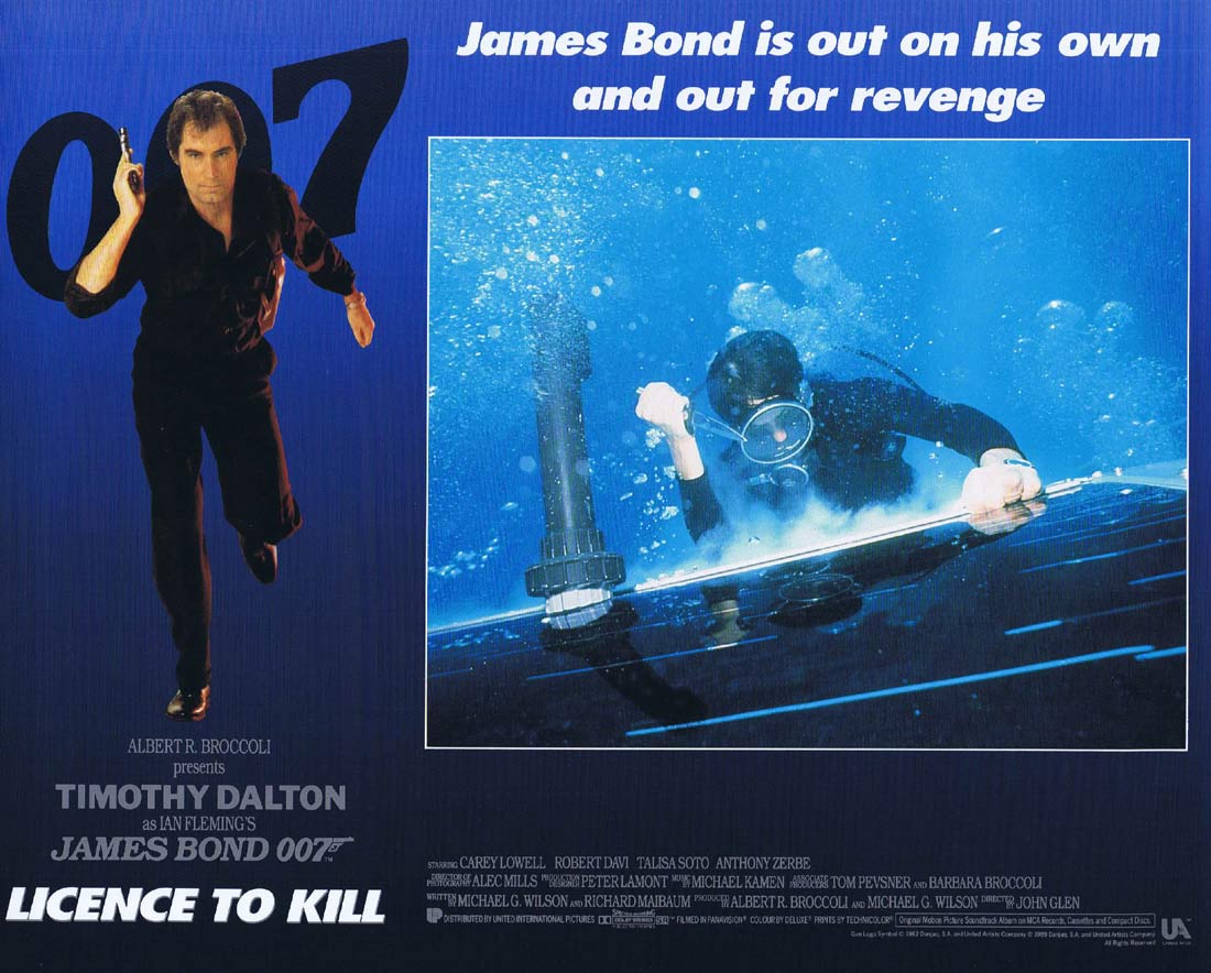 LICENCE TO KILL Original Lobby Card 6 Timothy Dalton James Bond