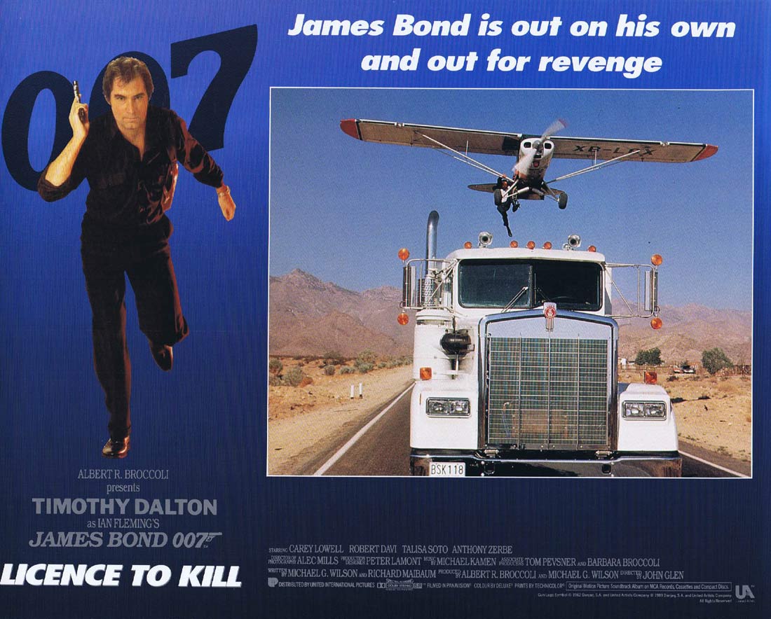 LICENCE TO KILL Original Lobby Card 7 Timothy Dalton James Bond