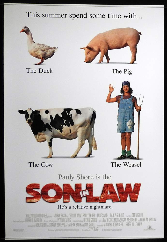 SON IN LAW Original US One Sheet Movie poster Pauly Shore Lane Smith