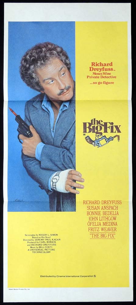 THE BIG FIX Original Daybill Movie poster Richard Dreyfuss Susan Anspach Bonnie Bedelia