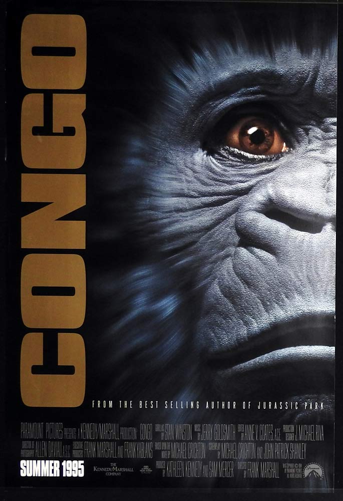 CONGO Original US One Sheet Movie poster Gorilla Laura Linney Tim Curry