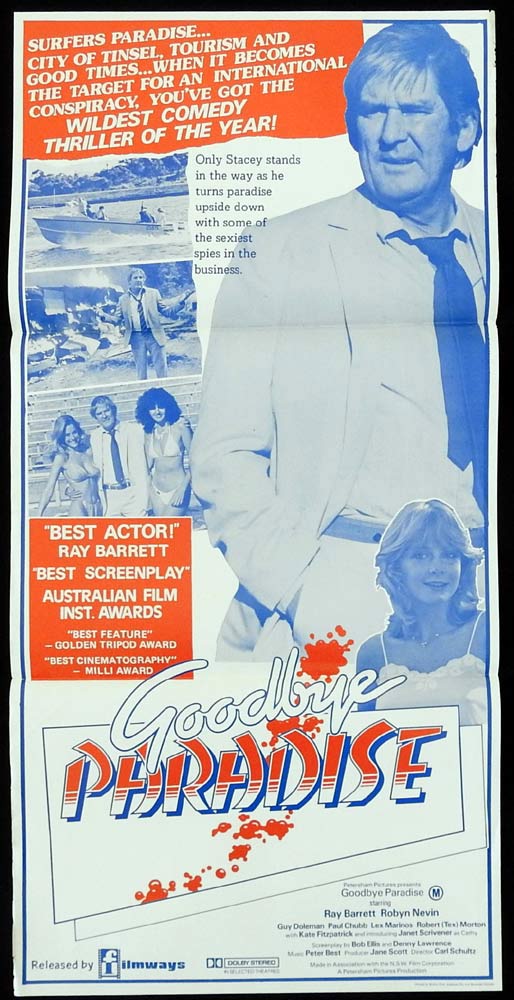 GOODBYE PARADISE Original Daybill Movie Poster Ray Barrett Paul Chubb Guy Doleman