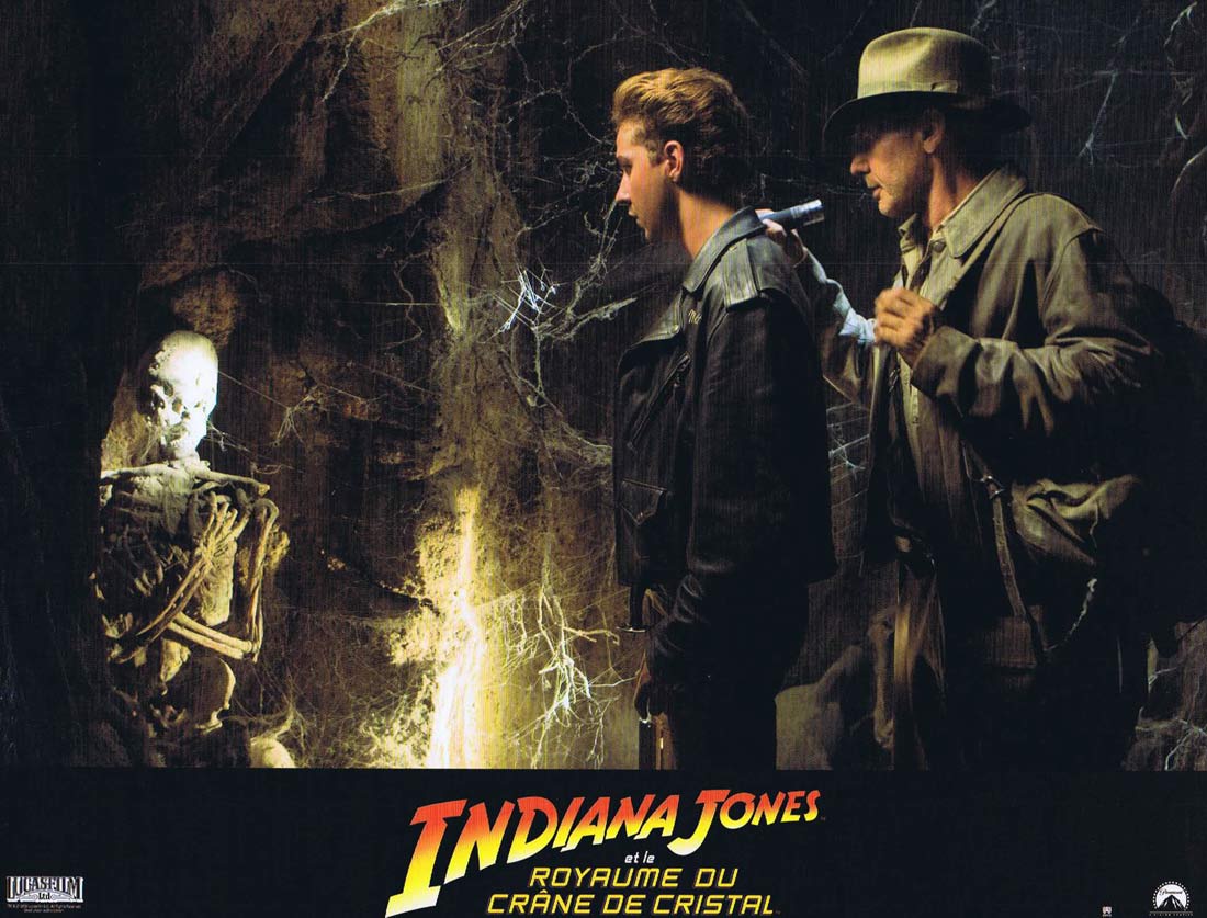 INDIANA JONES AND THE KINGDOM OF THE CRYSTAL SKULL Original French Lobby Card 3 Harrison Ford