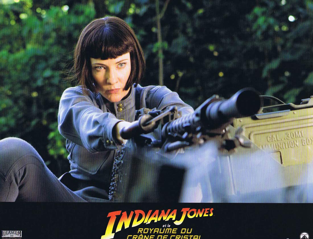 INDIANA JONES AND THE KINGDOM OF THE CRYSTAL SKULL Original French Lobby Card 4 Harrison Ford