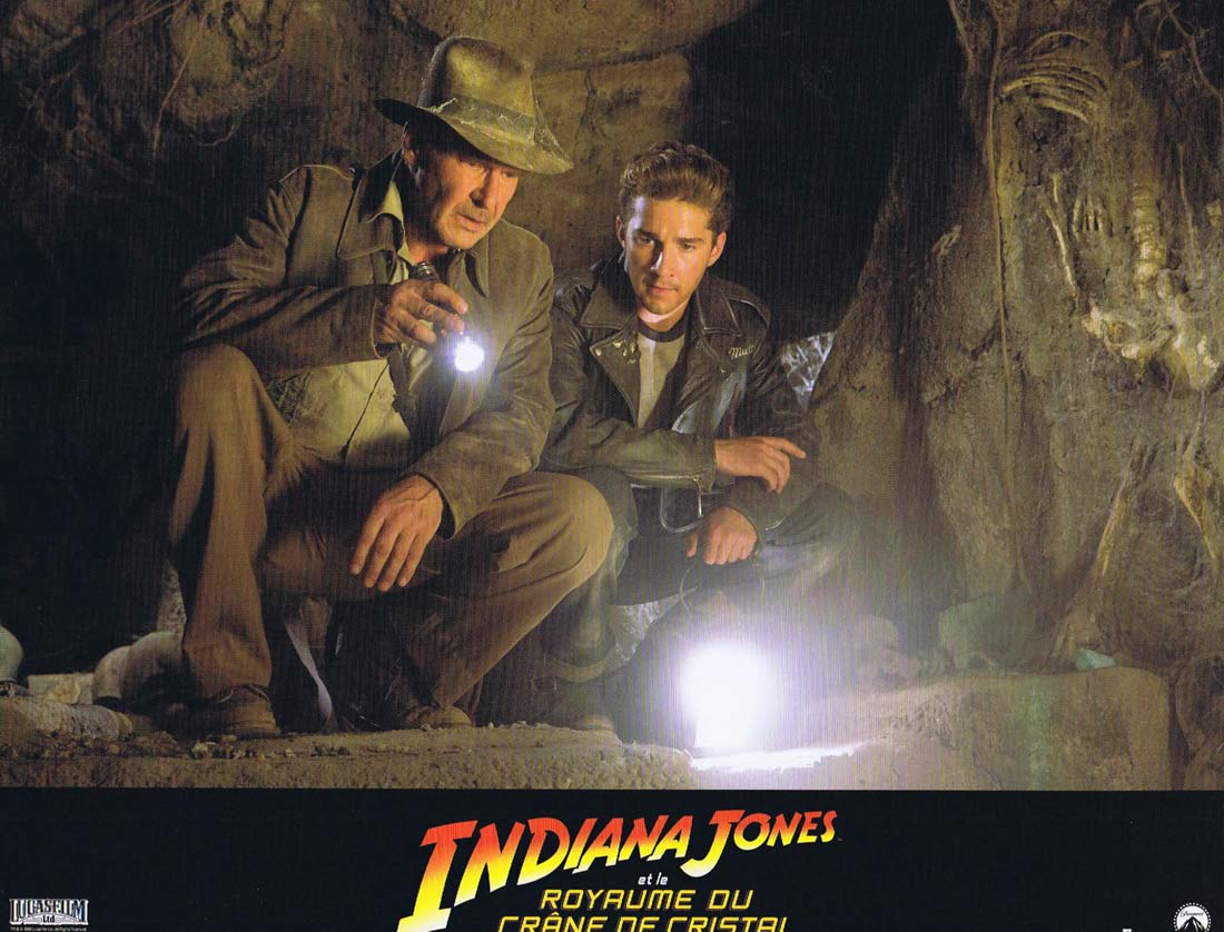 INDIANA JONES AND THE KINGDOM OF THE CRYSTAL SKULL Original French Lobby Card 6 Harrison Ford