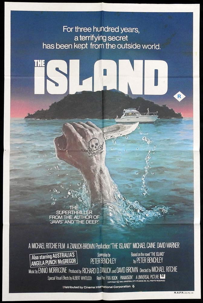 THE ISLAND Original One Sheet Movie Poster Michael Caine David Warner Angela Punch McGregor
