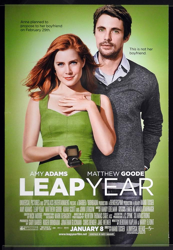 LEAP YEAR Original One Sheet Movie poster Amy Adams Matthew Goode