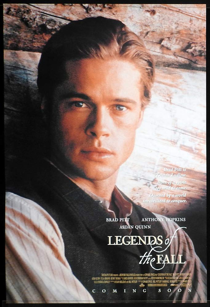 LEGENDS OF THE FALL Original ADV One Sheet Movie poster Brad Pitt Anthony Hopkins