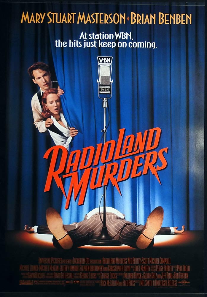 RADIOLAND MURDERS Original US One Sheet Movie poster Mary Stuart Masterson Brian Benben Ned Beatt