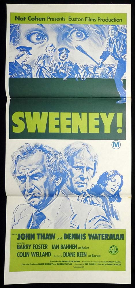 SWEENEY Original Daybill Movie poster John Thaw Dennis Waterman Barry Foster