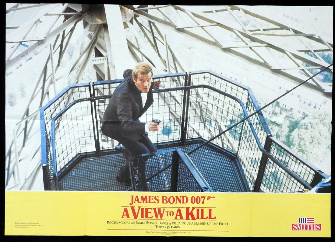 A VIEW TO A KILL Original English Photobuster Movie Poster 1 Roger Moore James Bond
