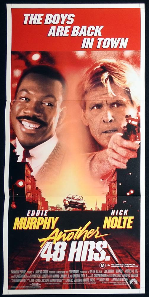 ANOTHER 48 HOURS Original Daybill Movie Poster Eddie Murphy Nick Nolte Brion James