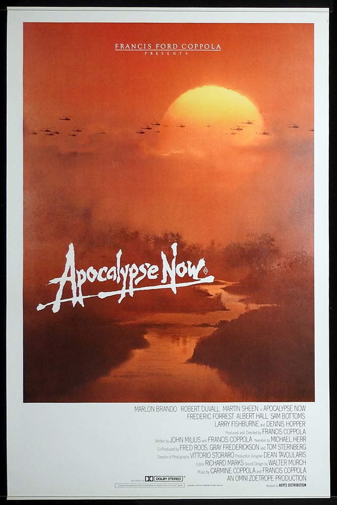 APOCALYPSE NOW Original VERY RARE ROLLED Australian One sheet Movie poster Marlon Brando