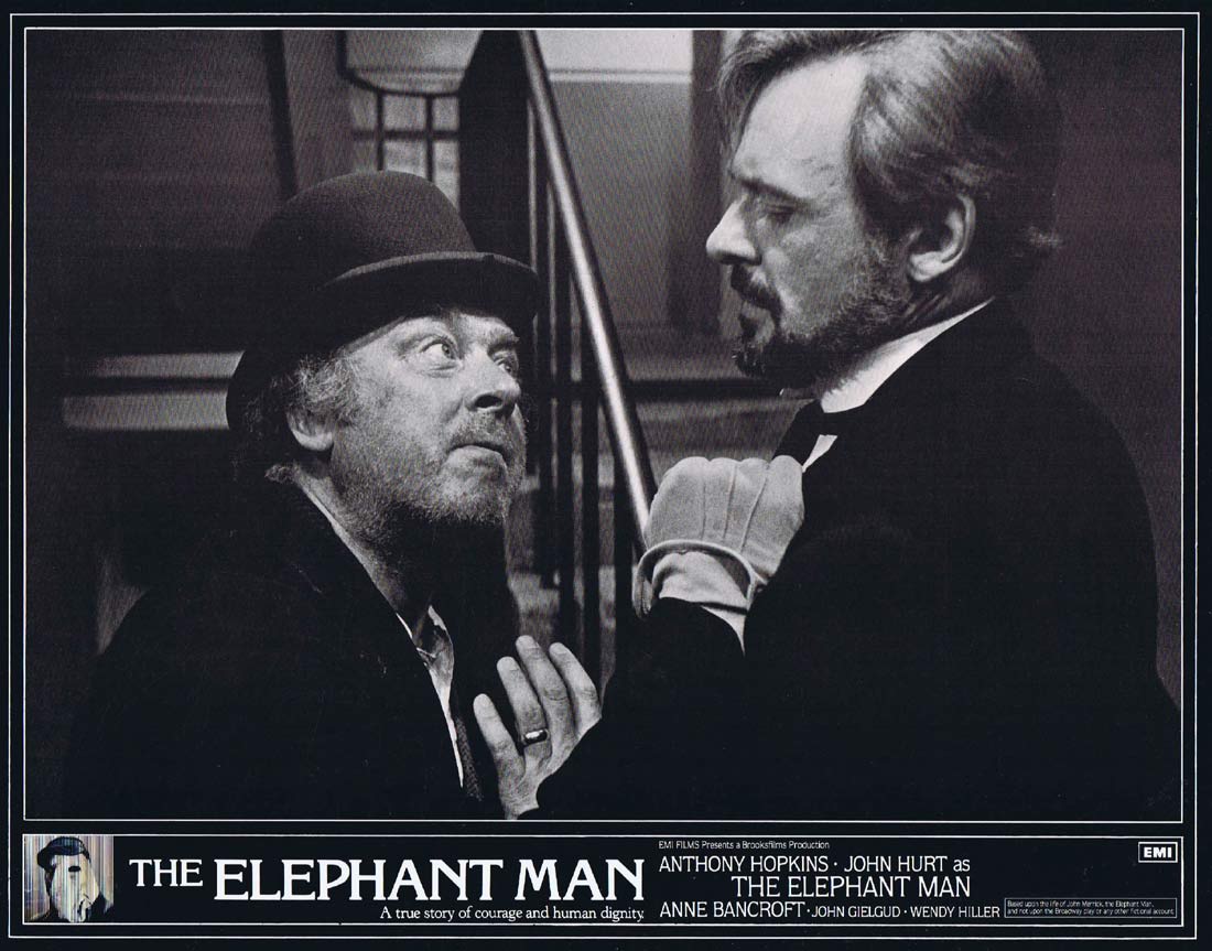 THE ELEPHANT MAN Original UK Lobby card 2 Anthony Hopkins John Hurt