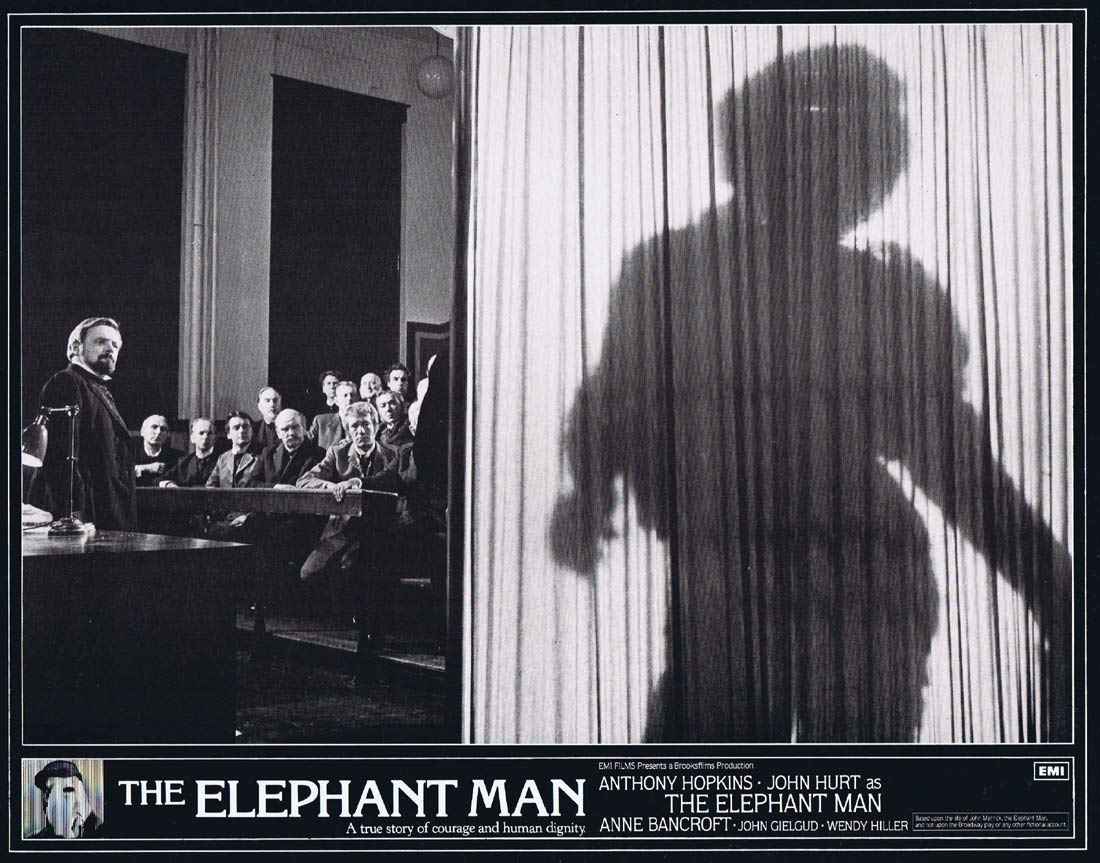 THE ELEPHANT MAN Original UK Lobby card 3 Anthony Hopkins John Hurt