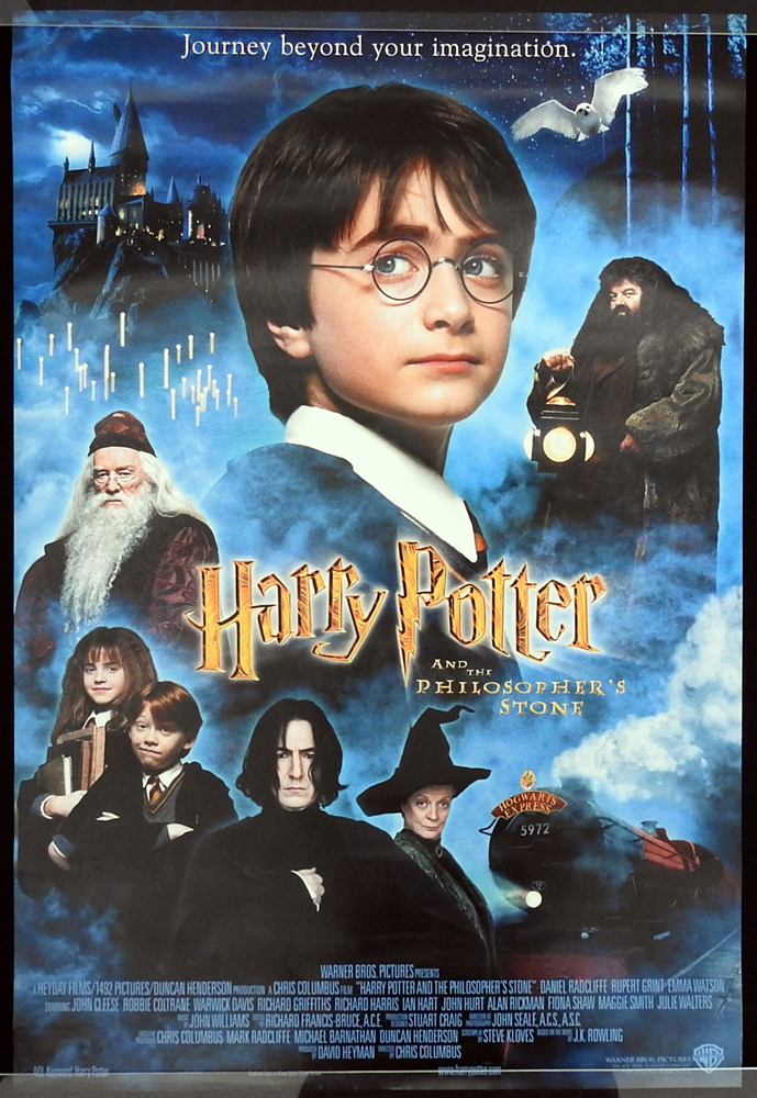 HARRY POTTER AND THE PHILOSOPHERS STONE Original ROLLED US DS INT One Sheet Movie poster Daniel Radcliffe