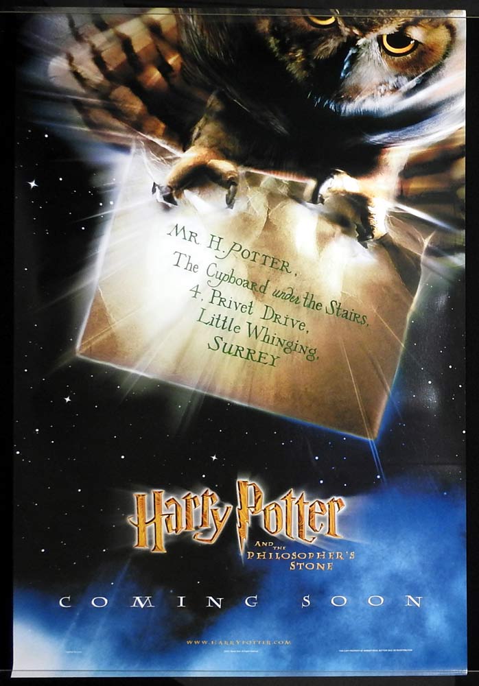 HARRY POTTER AND THE PHILOSOPHERS STONE Original ROLLED US DS ADV One Sheet Movie poster Daniel Radcliffe