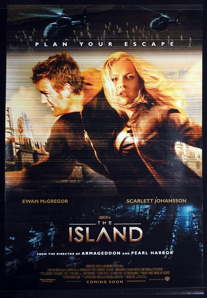 THE ISLAND Original ROLLED DS One Sheet Movie Poster Ewan McGregor Scarlett Johansson