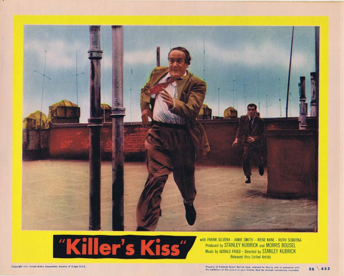 KILLER’S KISS Original US Lobby Card 5 Frank Silvera Stanley Kubrick Film Noir Classic