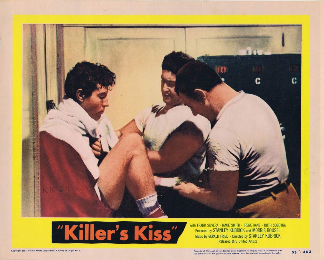 KILLER’S KISS Original US Lobby Card 7 Frank Silvera Stanley Kubrick Film Noir Classic