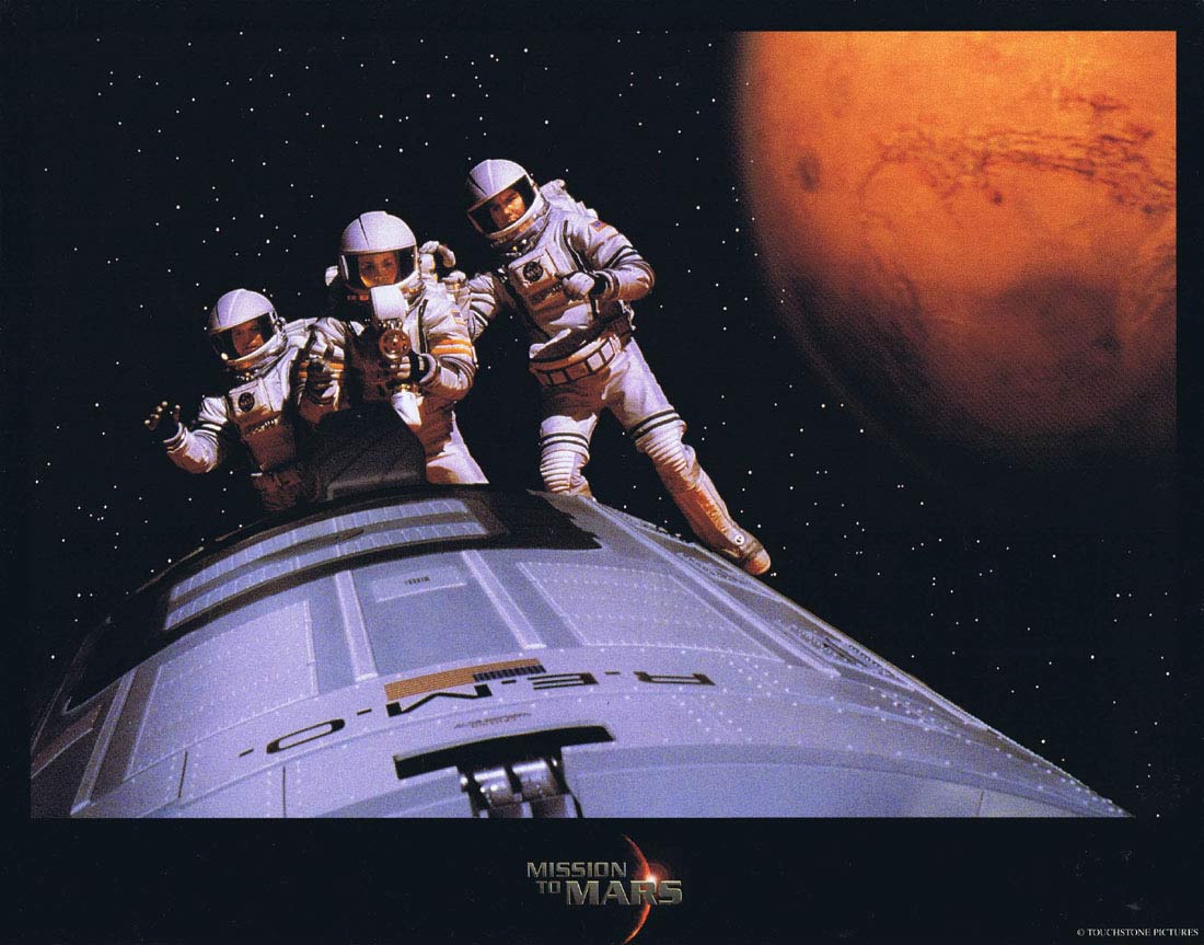 MISSION TO MARS Original US Lobby Card 6 Brian De Palma Gary Sinise Don Cheadle