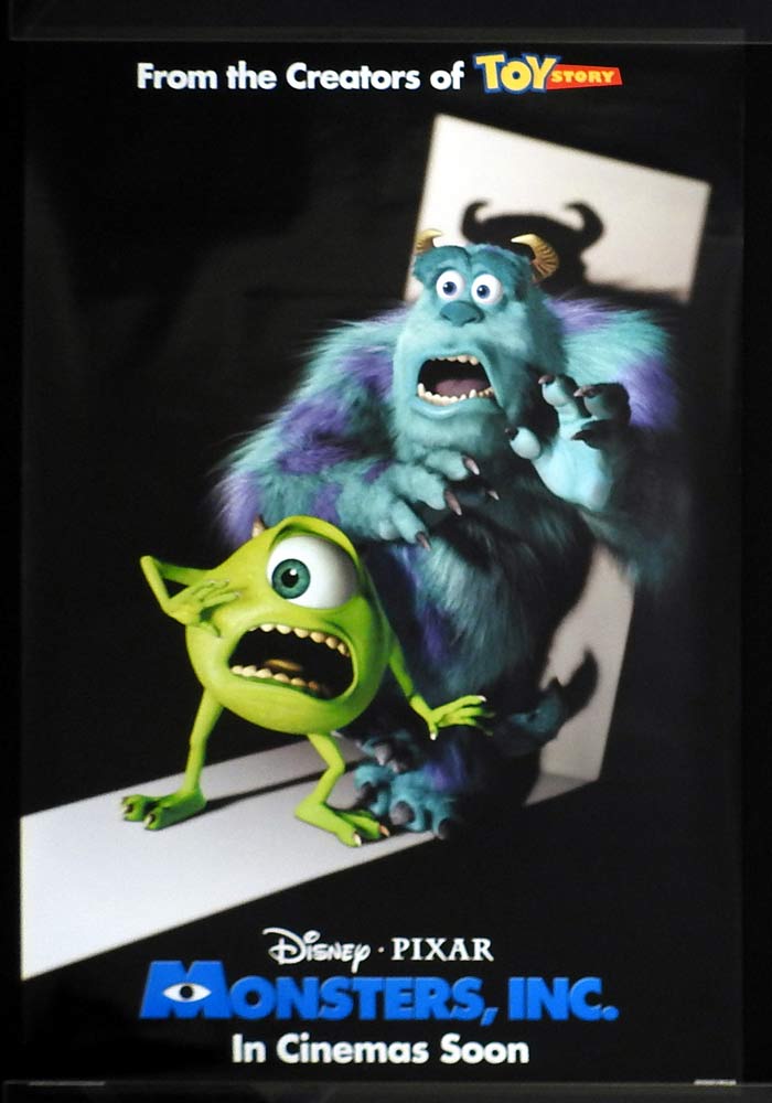 MONSTERS INC Original ROLLED US DS ADV One Sheet Movie poster Disney