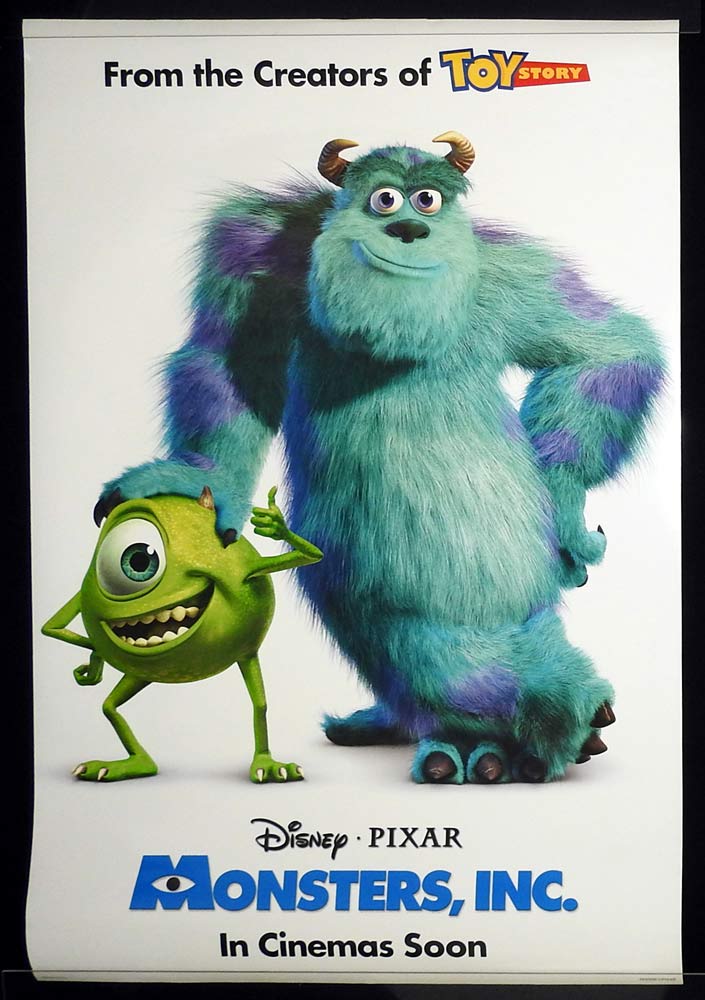 MONSTERS INC Original ROLLED US DS ADV B One Sheet Movie poster Disney