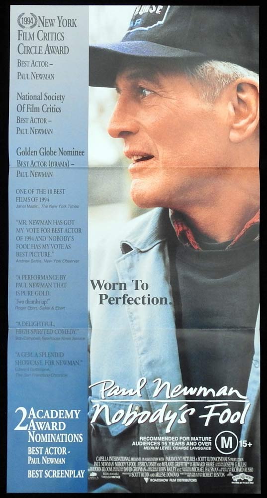 NOBODY’S FOOL Original Daybill Movie poster Paul Newman Jessica Tandy Melanie Griffith