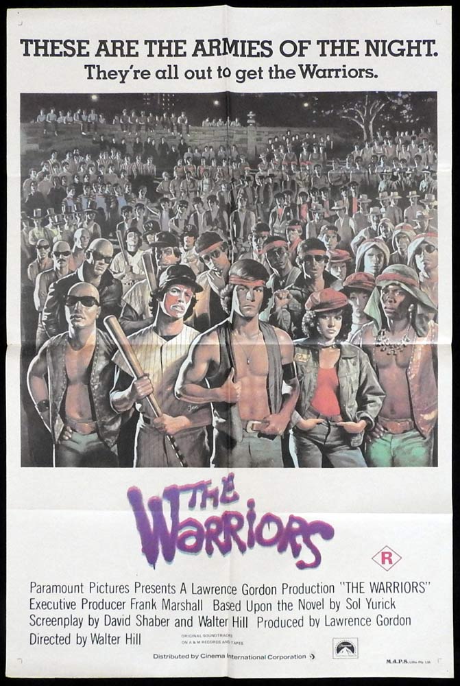THE WARRIORS Original Australian One Sheet Movie poster Walter Hill Michael Beck