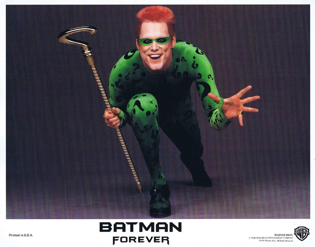 BATMAN FOREVER Original Lobby card 2 Val Kilmer Jim Carrey Nicole Kidman