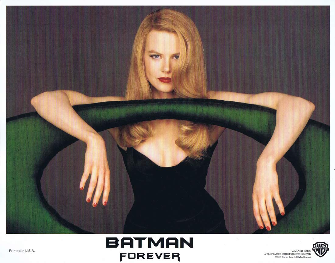 BATMAN FOREVER Original Lobby card 3 Val Kilmer Jim Carrey Nicole Kidman
