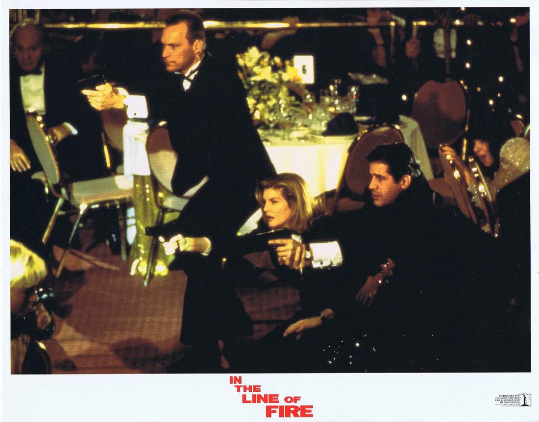 IN THE LINE OF FIRE Original Lobby Card 5 Clint Eastwood John Malkovich Rene Russo